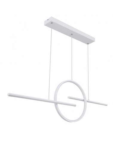 LED ceiling lamp metal and acrylic CCT 50W 124cm Dimmable