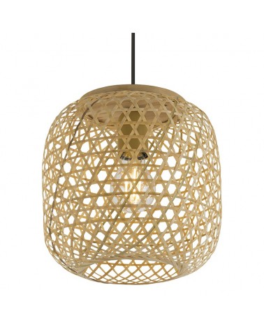 Bohemian braided bamboo pendant lamp ø23cm x 27cm E27 60W