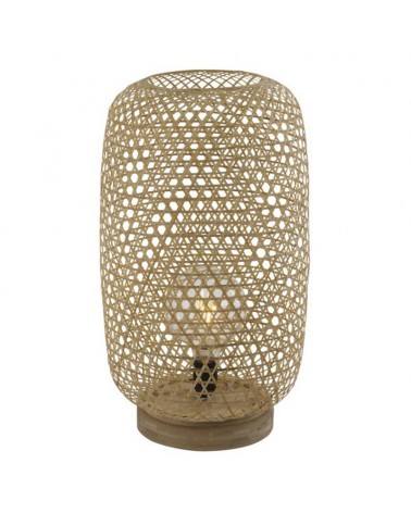 Lámpara de mesa boho de trenzado bambú ø31cm x 55cm E27 60W