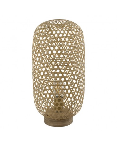 Lámpara de mesa boho de trenzado bambú ø22cm x 46cm E27 60W
