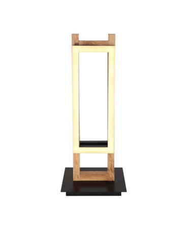 Lámpara de mesa LED 50cm de metal, plástico y madera 20W 3000K
