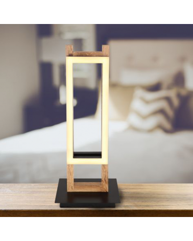 LED Table lamp 50cm made of metal, plastic and wood 20W 3000K