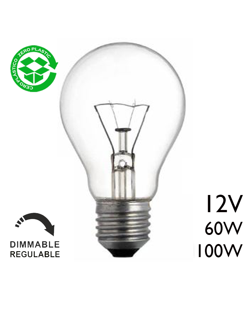 Clear standard bulb Low voltage 12V E27