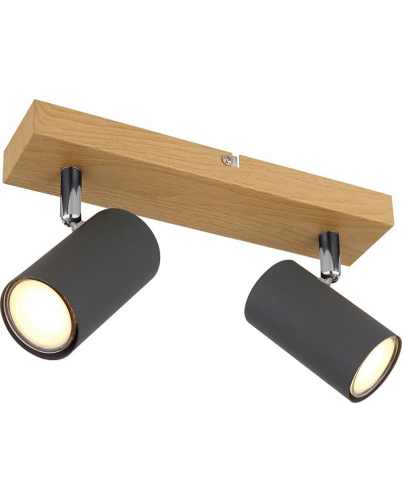 Ceiling light 26cm with two 2xGU10 metal lampholders 35W