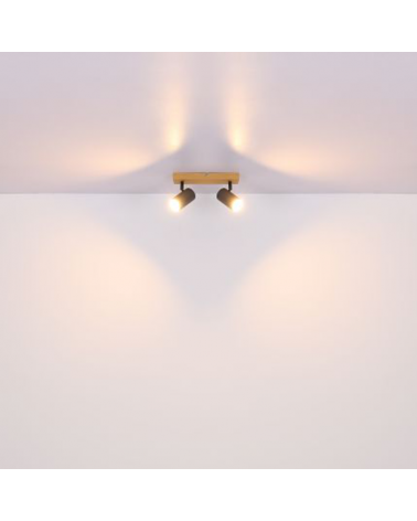 Ceiling light 26cm with two 2xGU10 metal lampholders 35W