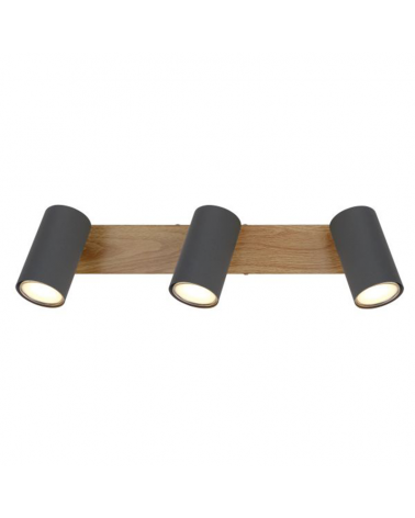 Ceiling lamp 41cm with three 3xGU10 metal lampholders 35W