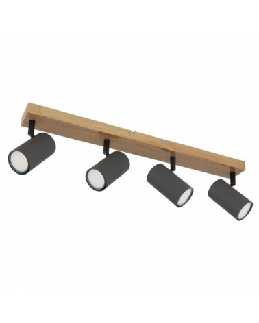 Ceiling light 56cm with four 4xGU10 metal lampholders 35W