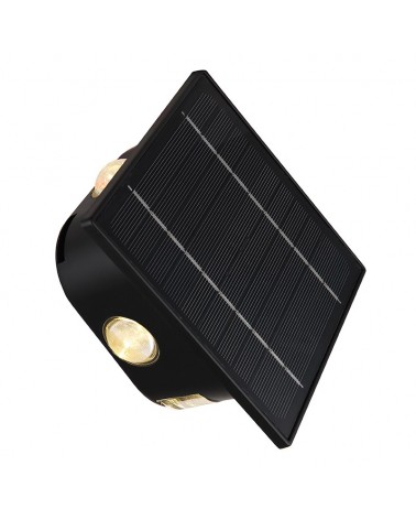 Aplique de Pared Exterior Solar LED 13,1cm con 6 haces de luz