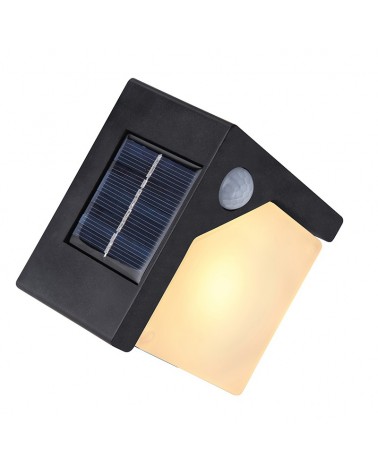 Solar square wall light with motion sensor 100 Lm 13.5cm
