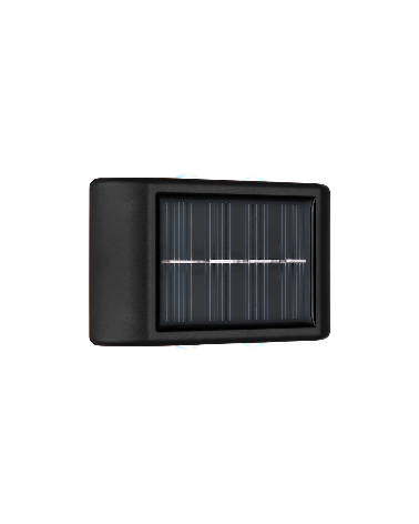 Pack 3 Solar Outdoor Wall Lights LED 8.9cm upper and lower light 4x0m2W