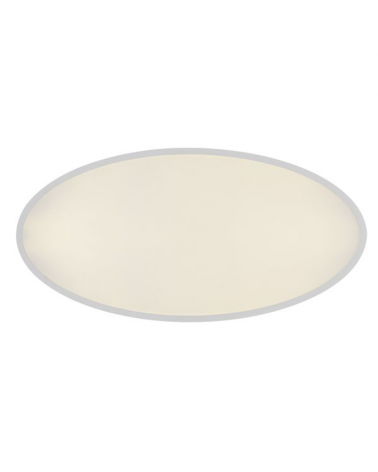 LED ceiling lamp 100cm in metal white and opal finish 48W DIMMABLE