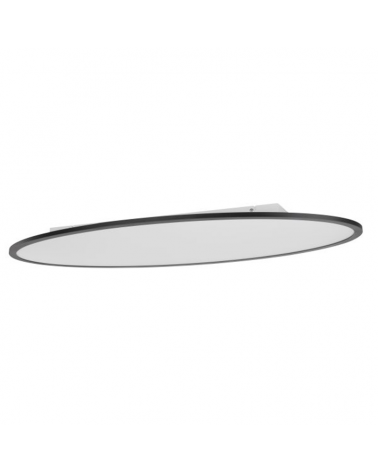 LED ceiling lamp 100cm in metal black and opal finish 48W DIMMABLE