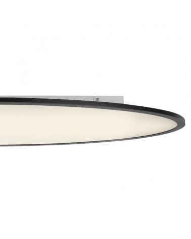 LED ceiling lamp 100cm in metal black and opal finish 48W DIMMABLE