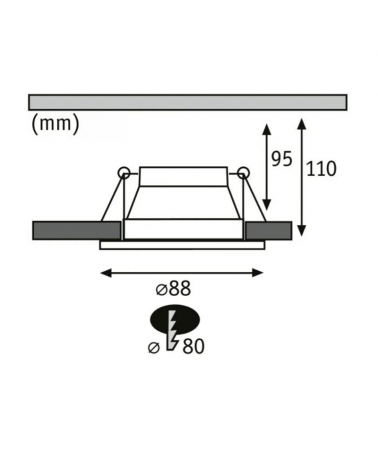 Aro downlight 8,8cm GU10 10W redondo aluminio inoxidable blanco y dorado
