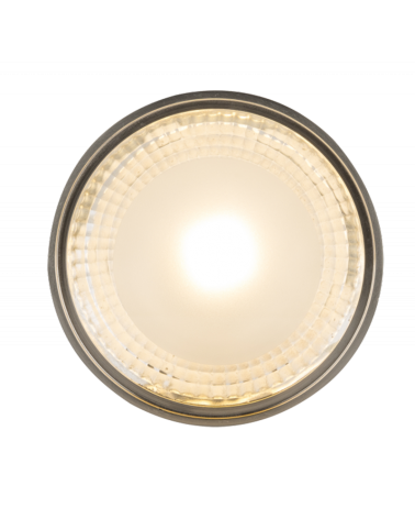 Foco cilindro LED 11,3cm de diámetro de metal acabado níquel 12W 3000K 980Lm