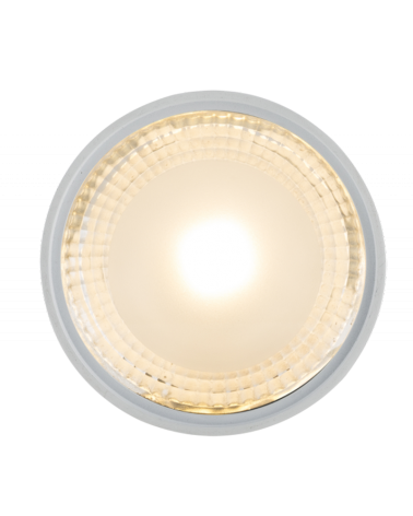 Foco cilindro LED 11,3cm de diámetro de metal acabado blanco 12W 3000K 980Lm