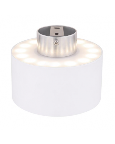 Foco cilindro LED 14cm de diámetro de aluminio luz superior e inferior 16W y 6W