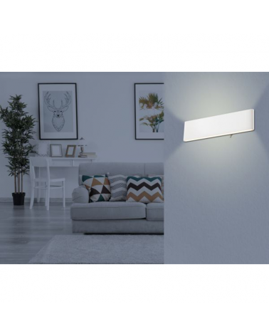 Aplique LED luz inferior y superior acabado blanco 29,5cm de ancho 12W 3000K