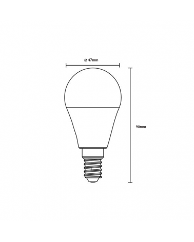 Bombilla inteligente multicolor compatible Alexa LED Estándar 5W E14