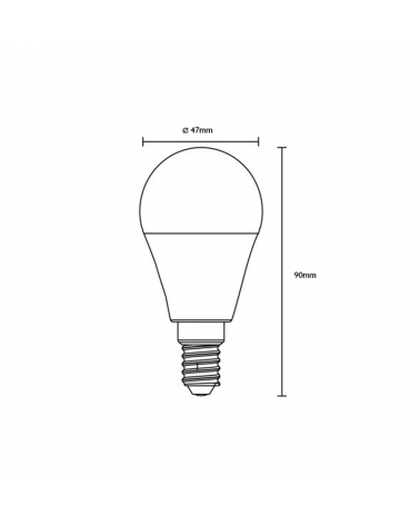 Multicolor smart bulb Alexa compatible LED Standard 5W E14
