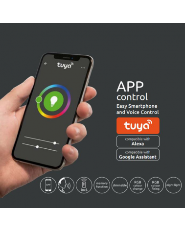 Multicolor Smart Bulb Alexa Compatible LED Candle 5W E14