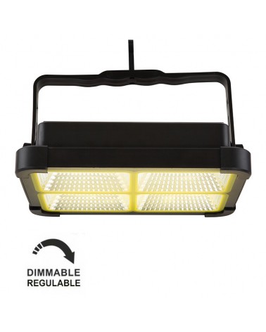 Foco solar de 2500Lm USB dos pasos de luz regulablescon mando a distancia regulable IP44