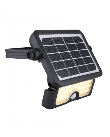Foco solar de 500Lm placa oscilante IP65 detector de movimiento varias posiciones