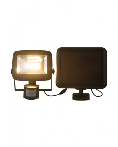 Small solar spotlight 16.5cm LED 500Lm 3500K motion detector with adjustable plate IP44 4.7m cable