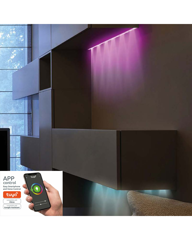 Tira LED 670cm RGBW 3000K 20W regulable