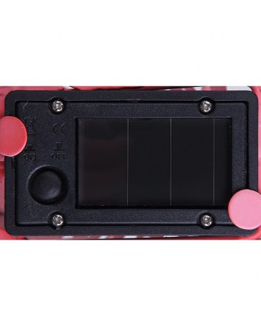 Solar floor lamp for solar garden pink flamingo shape 74cm pink metal