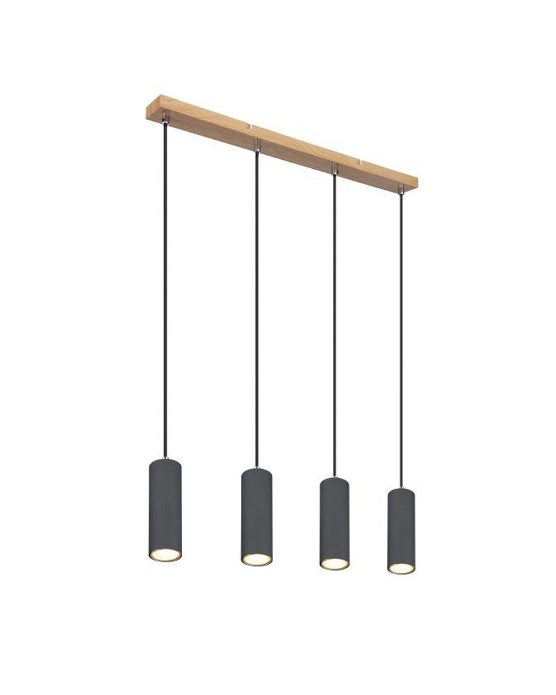 Hanging lamp 65cm with 4 lamp holders 4xGU10 metal 35W