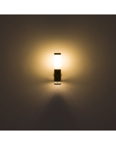 Outdoor LED wall lamp 35cm stainless steel E27 15W and LED 1.2W 3000K