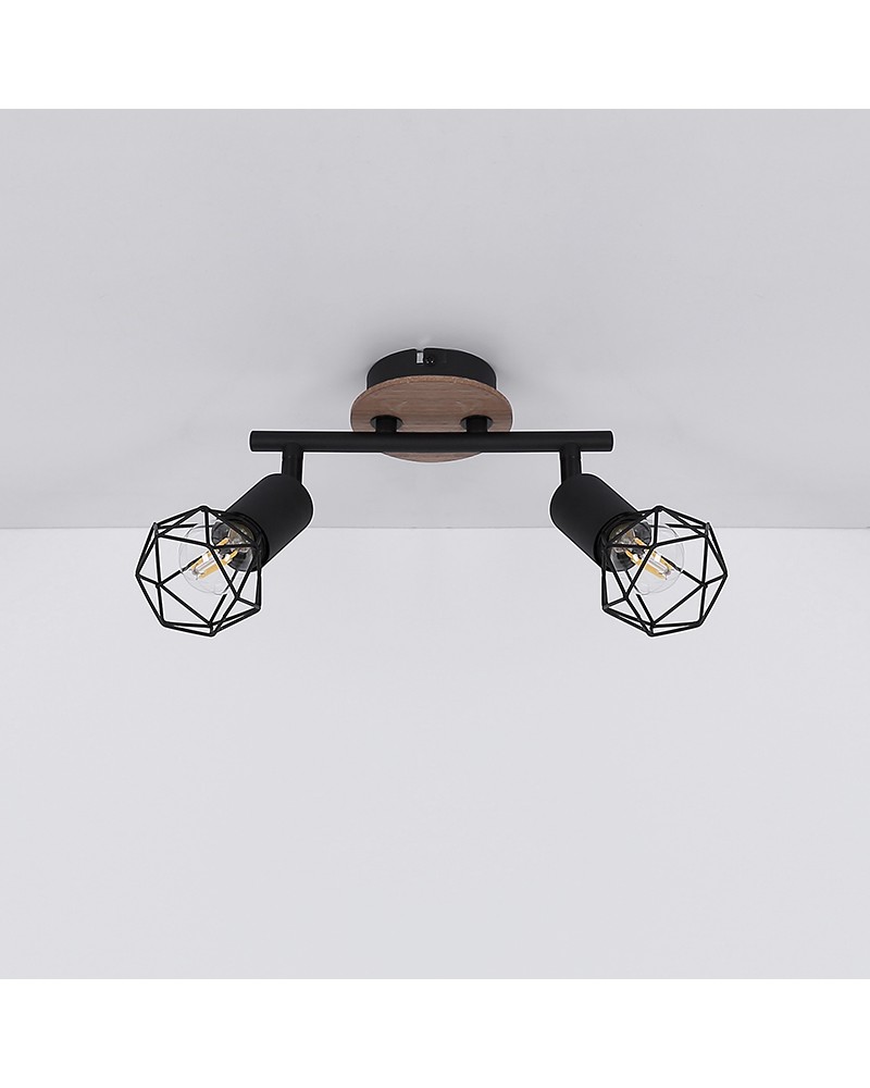Plafonnier LED Zapata noir G9 3 X 3W - EGLO - Mr.Bricolage