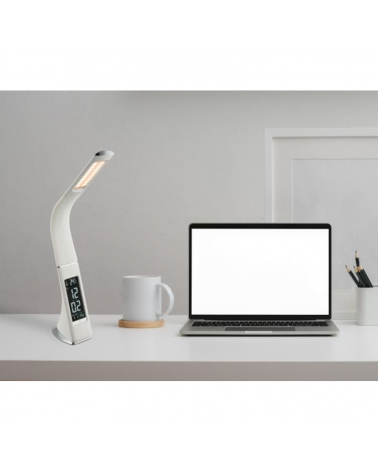 Flexo 50,5cm LED 6W 260LM with flexible arm dimmable touch witch clock