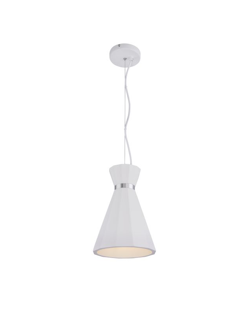 Ceiling lamp 20cm made of metal and concrete white finish E27 40W
