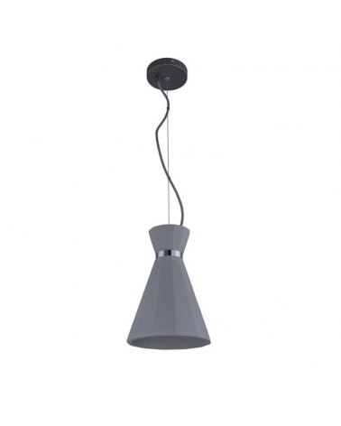 Ceiling lamp 20cm in metal and concrete with gray finish E27 40W