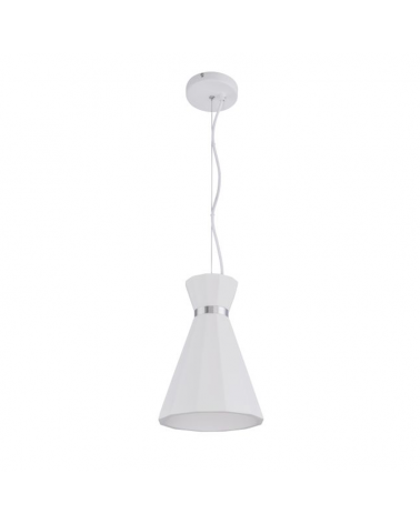 Ceiling lamp 20cm made of metal and concrete white finish E27 40W