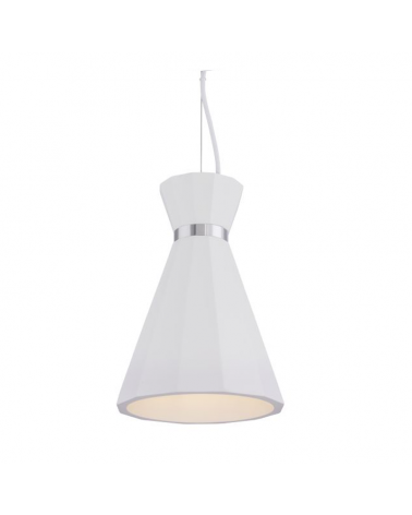 Ceiling lamp 20cm made of metal and concrete white finish E27 40W