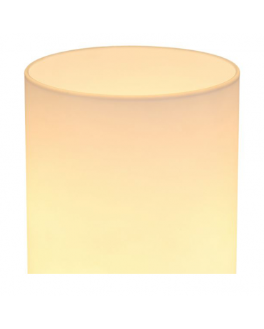 Lámpara de mesa LED 24cm de cristal opal y níquel 4W 3000K REGULABLE