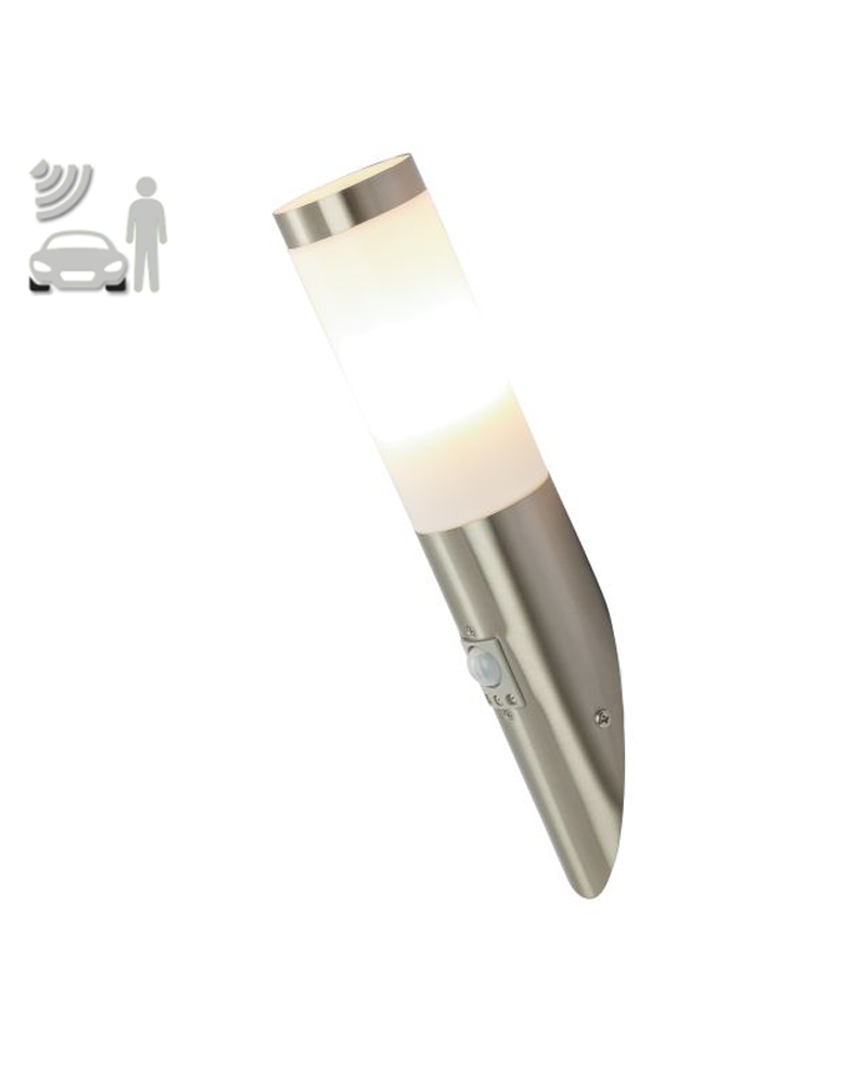 Outdoor wall lamp 40.5cm stainless steel E27 8.8W IP44 MOTION SENSOR