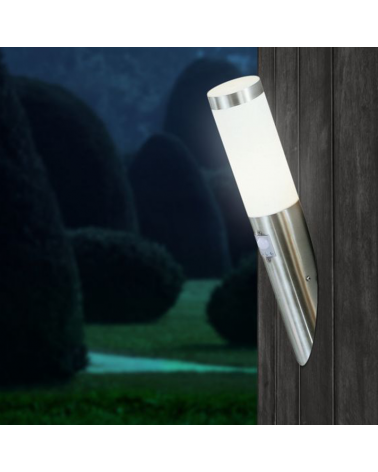 Outdoor wall lamp 40.5cm stainless steel E27 8.8W IP44 MOTION SENSOR