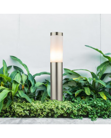 Beacon for outdoor 45cm in stainless steel E27 IP44 8.8W