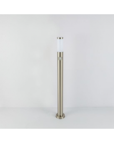 Outdoor beacon 110cm in stainless steel E27 IP44 8.8W MOTION SENSOR