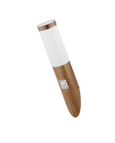 Outdoor wall lamp 40.5cm stainless steel wood look E27 15W IP44 MOTION SENSOR