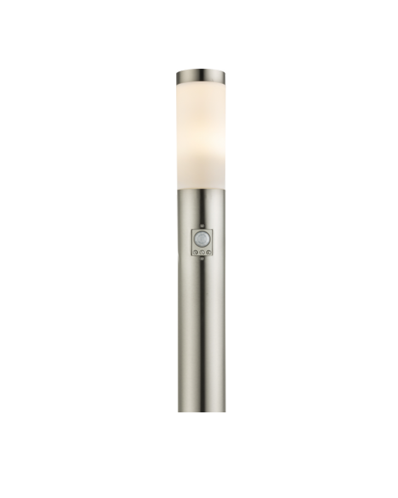 Outdoor beacon 110cm stainless steel IP44 E27 2 watertight sockets ...