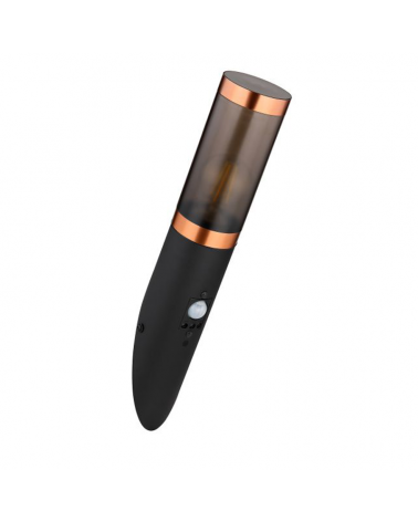 Outdoor wall lamp 40.5cm stainless steel black and copper finish E27 15W IP44 MOTION SENSOR