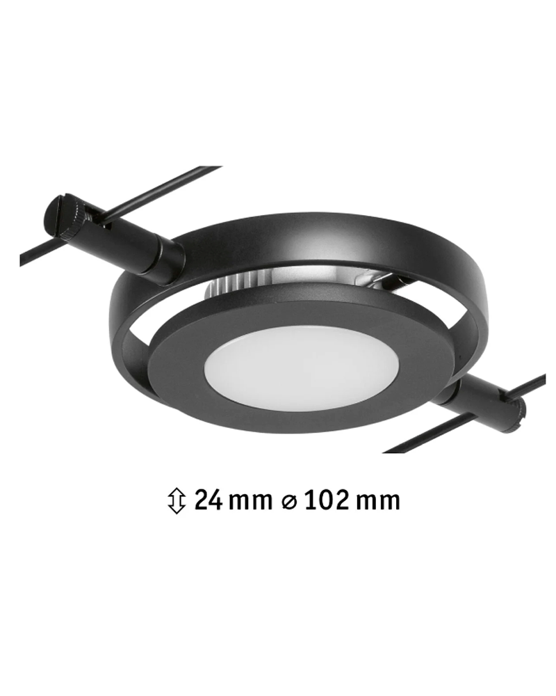 LED cable system spotlight Set 450lm 4.5W 3000K 12V