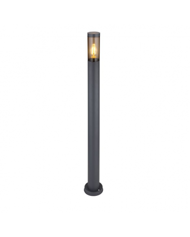 Outdoor beacon 110cm antractite stainless steel E27 23W IP44
