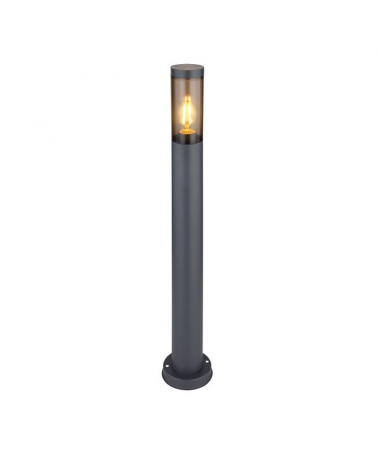 Outdoor beacon 80cm antractite stainless steel E27 23W IP44