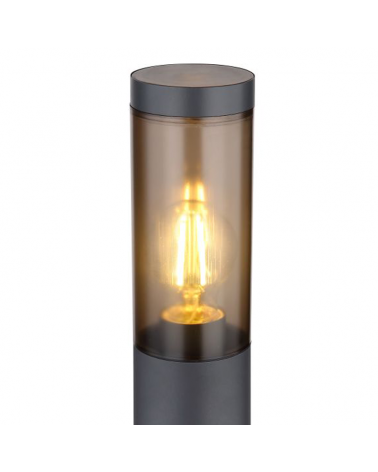 Outdoor beacon 110cm antractite stainless steel E27 23W IP44